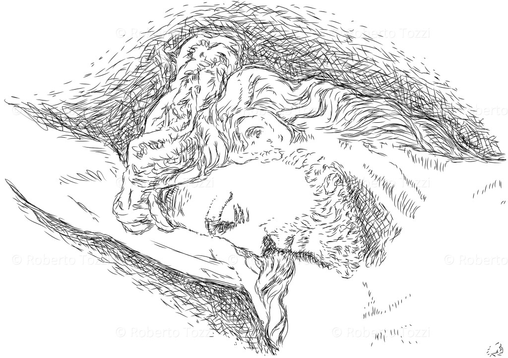 Gesù crocifisso sulla croce, illustrazione vettoriale.