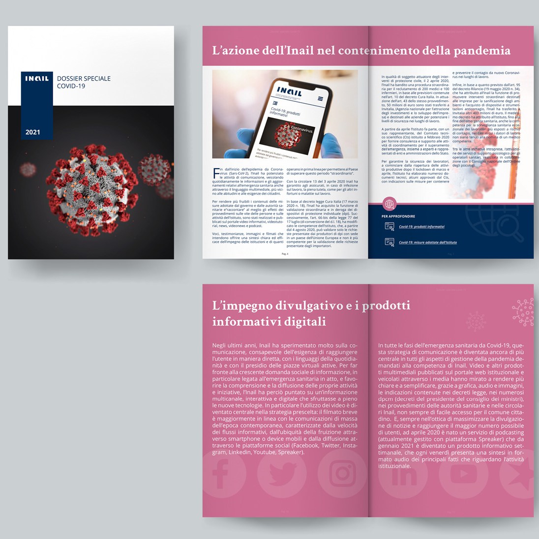 Opuscolo informativo adatto sia alla stampa che al web.