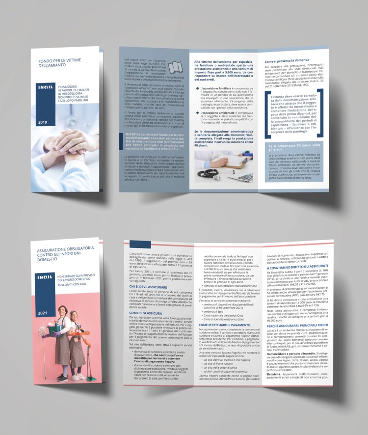 Pieghevoli adatti sia alla stampa che al web.